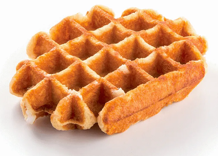 Authentic Liège waffle with caramelized pearl sugar